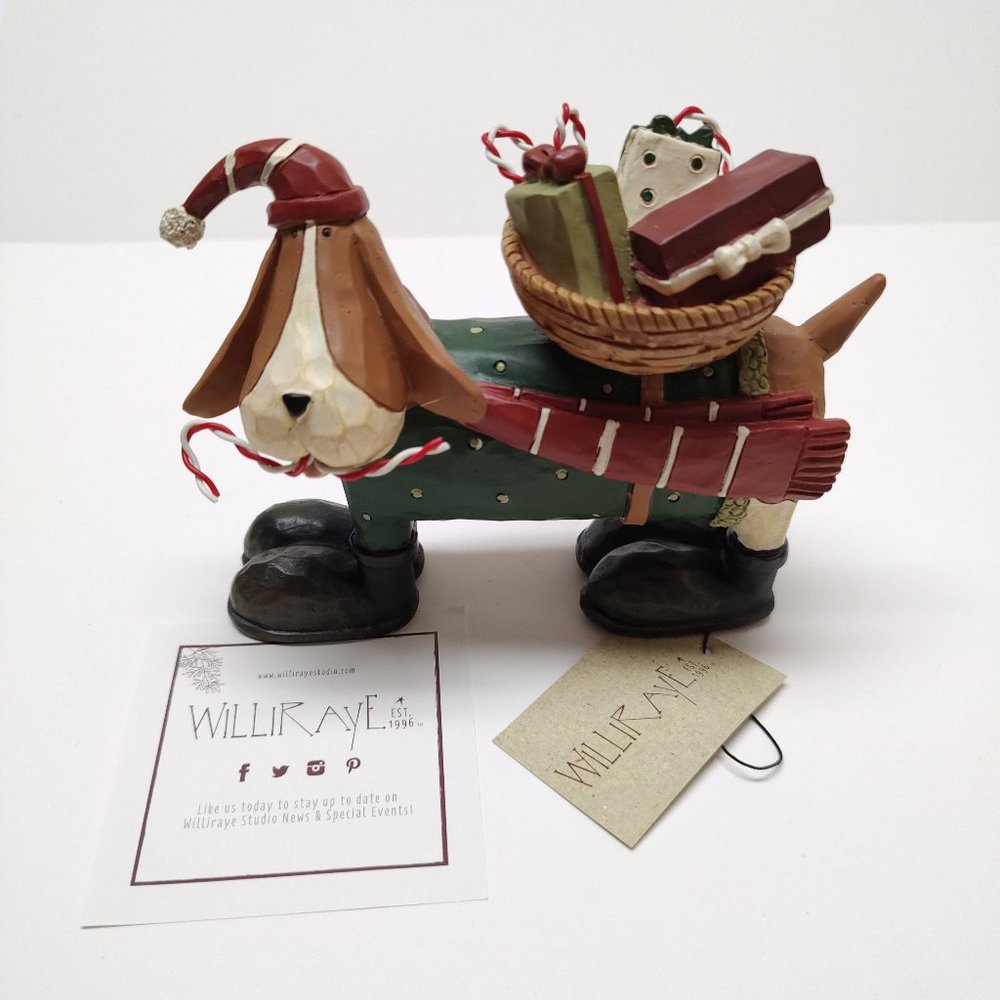 Williraye Studio - Christmas - Candy Cane Dog with Basket - Picture 5 of 5